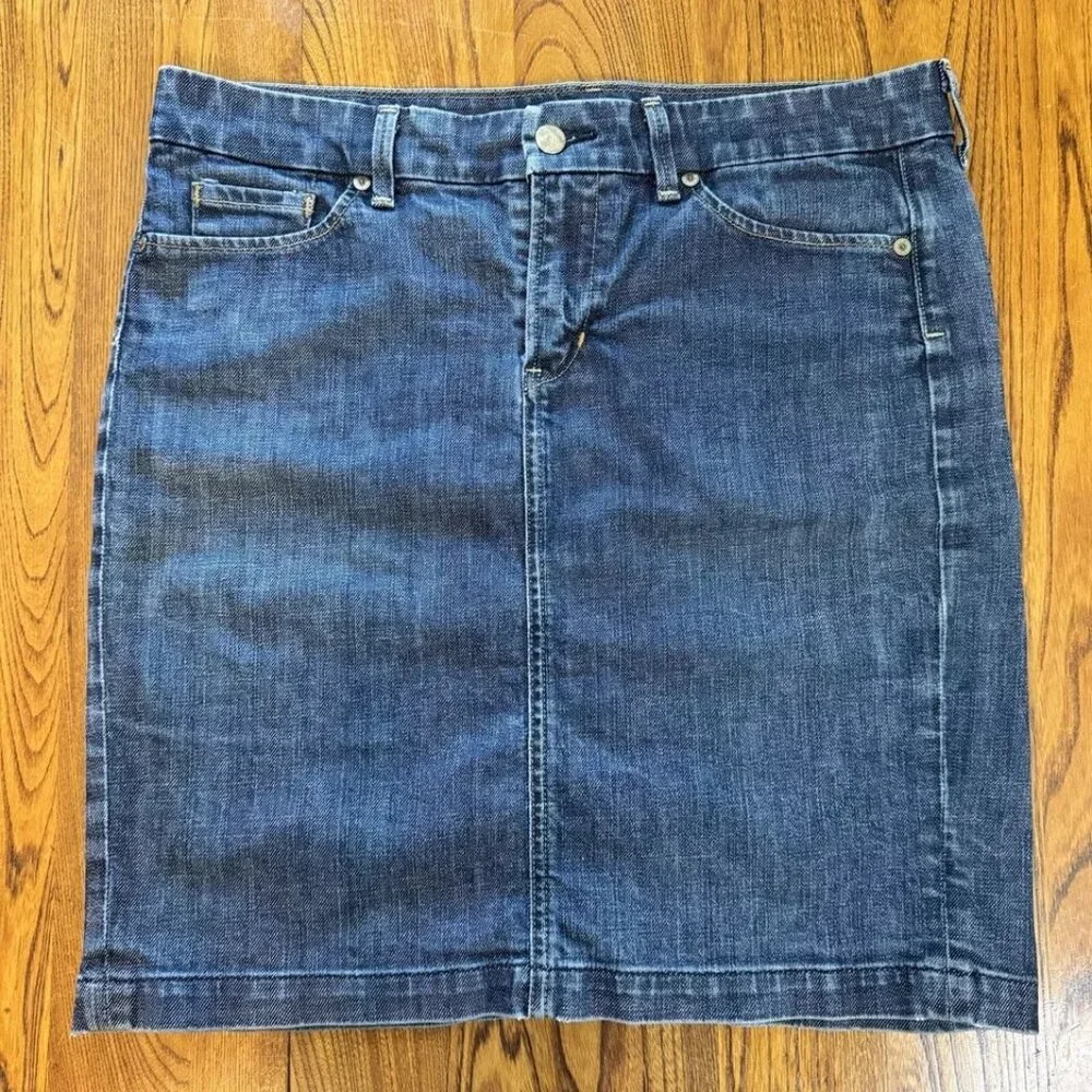 Citizens of Humanity Novak Pencil Skirt Womens 31 Blue‎ Denim Stretch 358-085